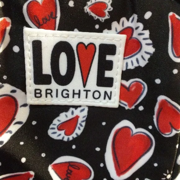 Brighton Black and Red Heart Pattern Bag - Picture 2 of 4